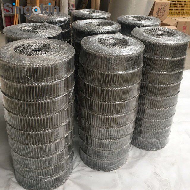 Food Processing food grade Stainless Steel ss304 316 Wire Conveyor Belt wire mesh metal belt