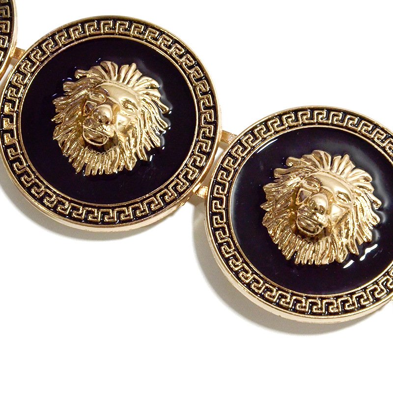 Summer Hottest Gold Plated Engraved Beauty Lion Belt Women Elastic