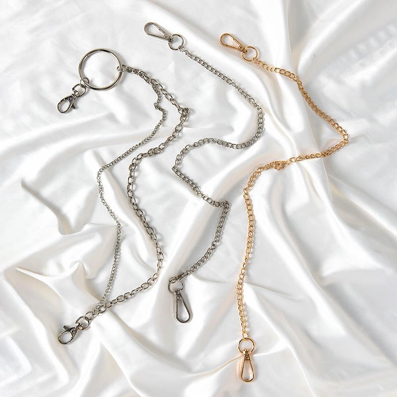 Hot Selling Nightclubs Hip-hop Chains Decorative Metal Pants Fine Jewelry Body Chain Casual Punk Jewelry Waist Chains With Clasp