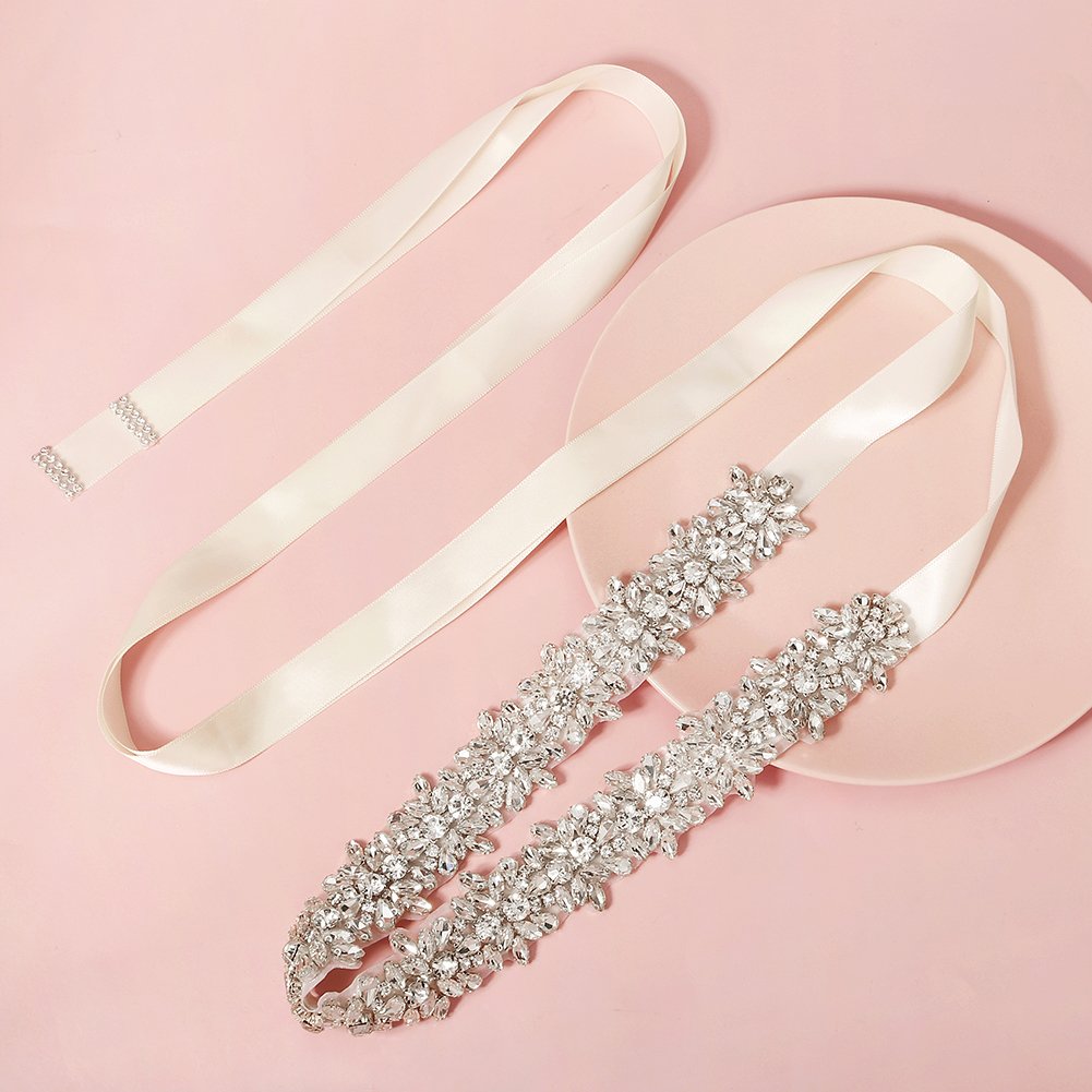 2022 Crystal Bridal Belt Hand Beaded Wedding Belts Rhinestones Bridal Sash For Wedding Dresses