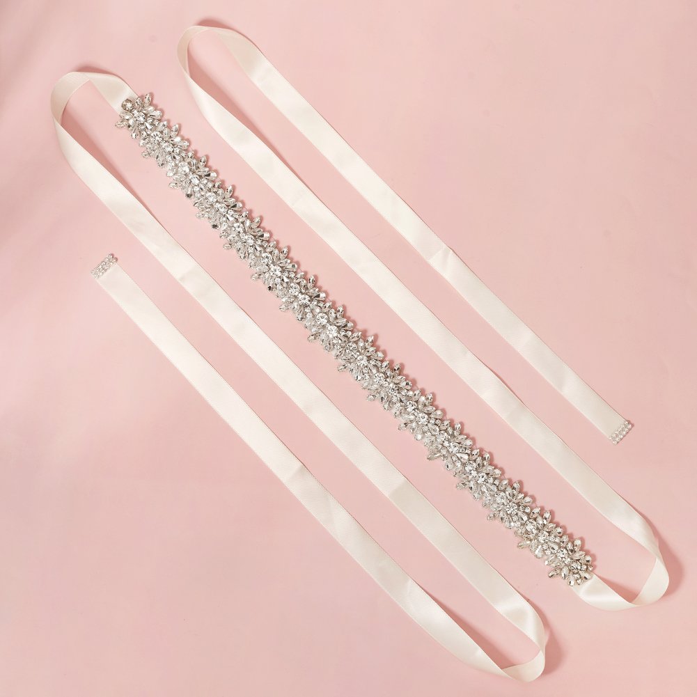 2022 Crystal Bridal Belt Hand Beaded Wedding Belts Rhinestones Bridal Sash For Wedding Dresses