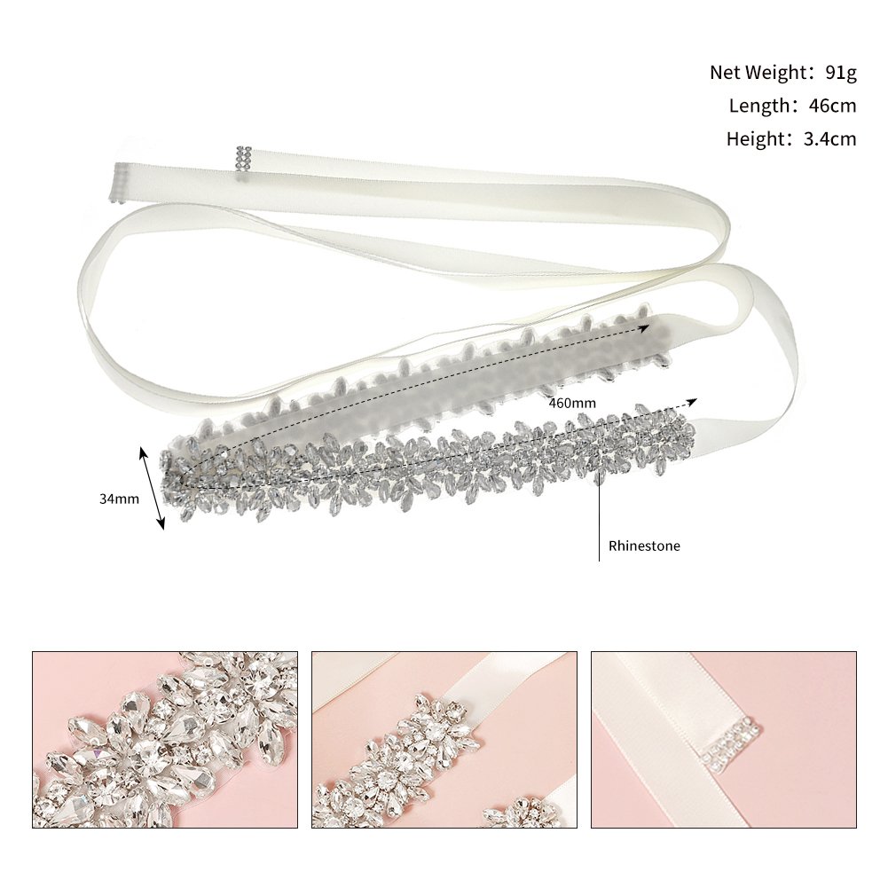 2022 Crystal Bridal Belt Hand Beaded Wedding Belts Rhinestones Bridal Sash For Wedding Dresses