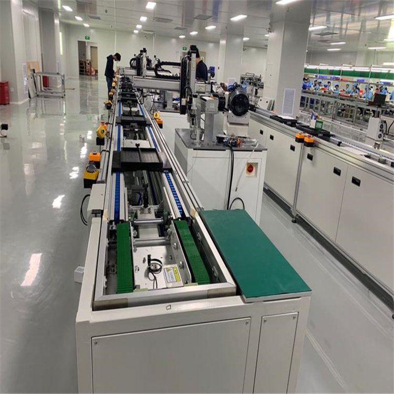 Fax machine assembly line, audio amplifier production line, engine assembly line