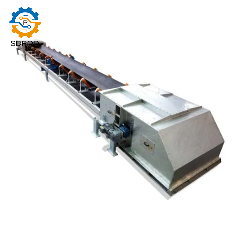 SDROD custom inclined conveyor belting load cell loader line transfer scraper tripper unloader belt conveyor