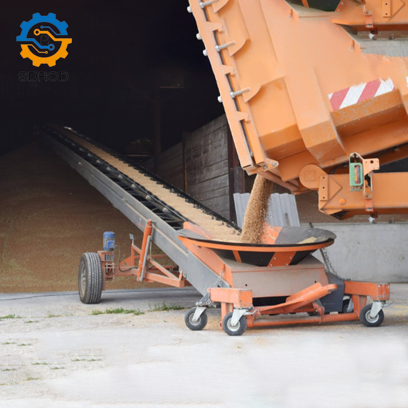SDROD custom inclined conveyor belting load cell loader line transfer scraper tripper unloader belt conveyor