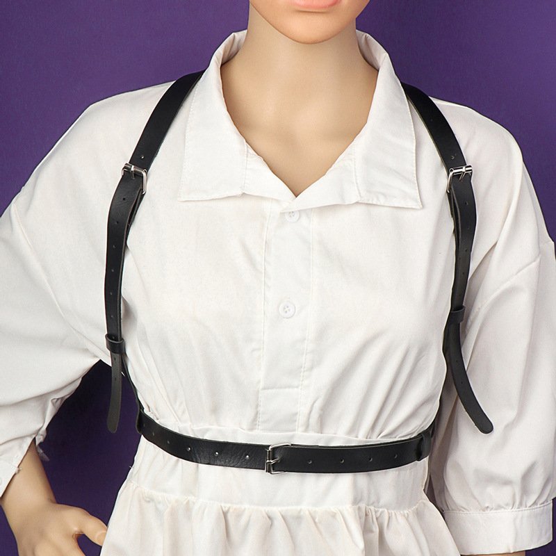 New punk style back and chest strap fashionable dressing body chain leather belt handsome and sexy waist belt
