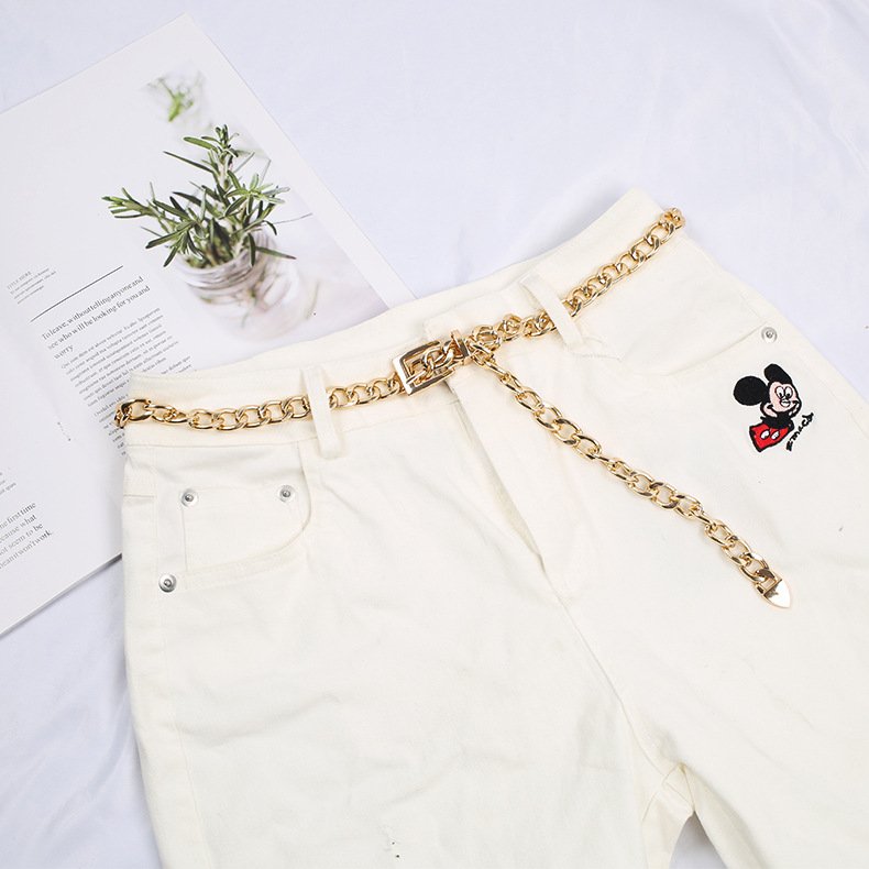 2024 Hot Selling Fashion Luxury Metal Pin Buckle Belt Waist Chain Belt For Women