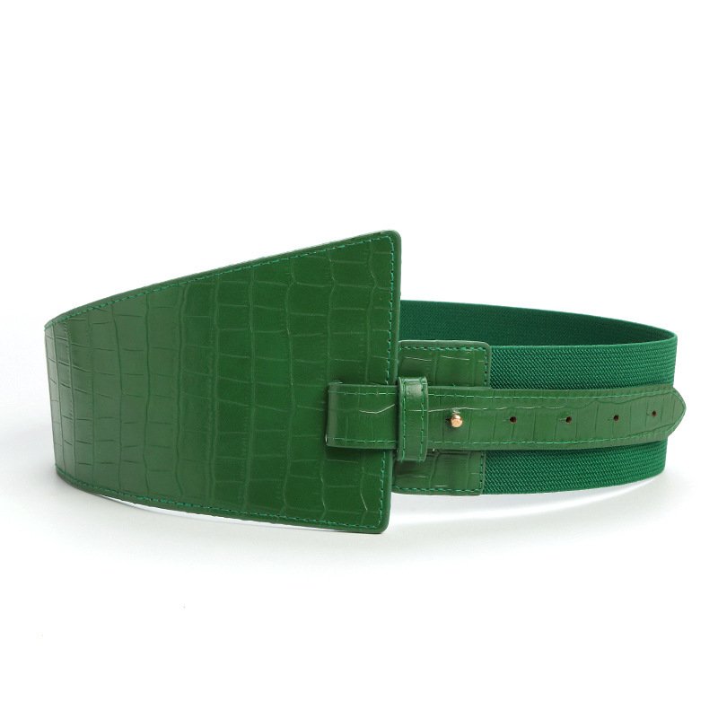 Summer Women's Wide Decorative Elastic Tummy Belt Loose or Tight Waist Seal Design