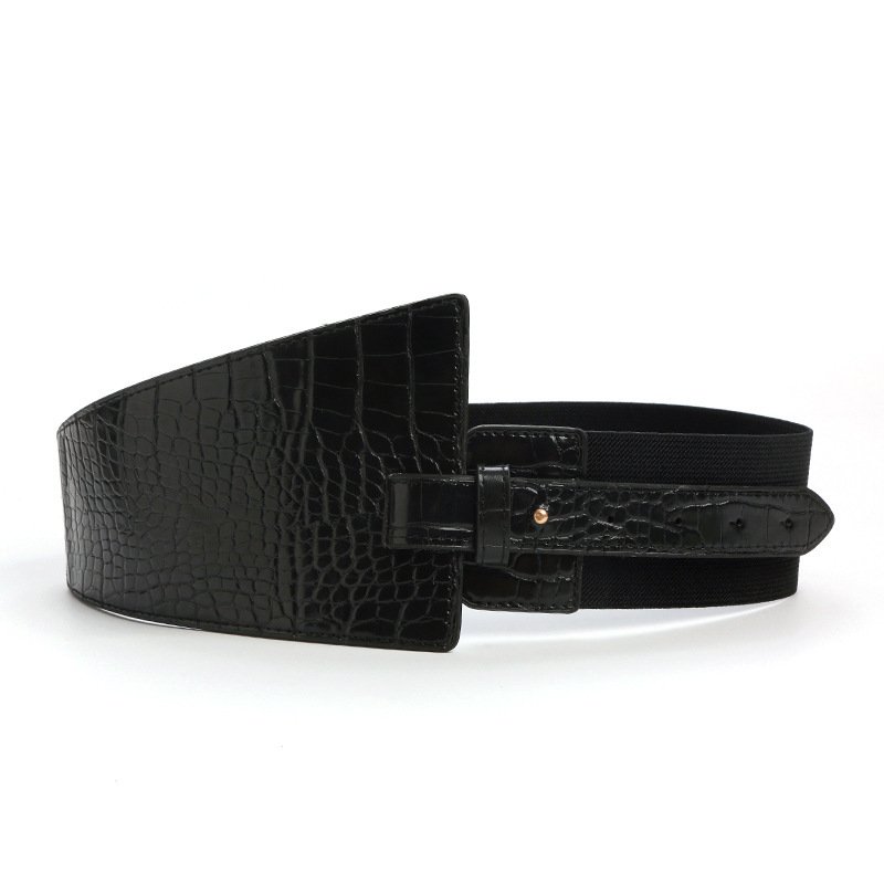 Summer Women's Wide Decorative Elastic Tummy Belt Loose or Tight Waist Seal Design