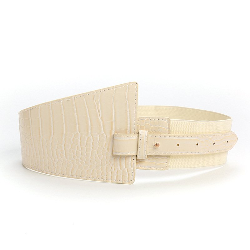 Summer Women's Wide Decorative Elastic Tummy Belt Loose or Tight Waist Seal Design