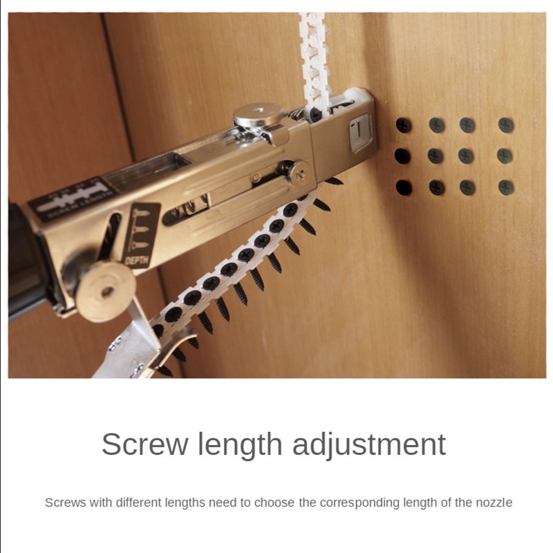 Automatic Chain Belt Nail Gun Cordless Nail Gun Adapter Electric Autofeed Collated Dry Wall Screw Gun Attachment