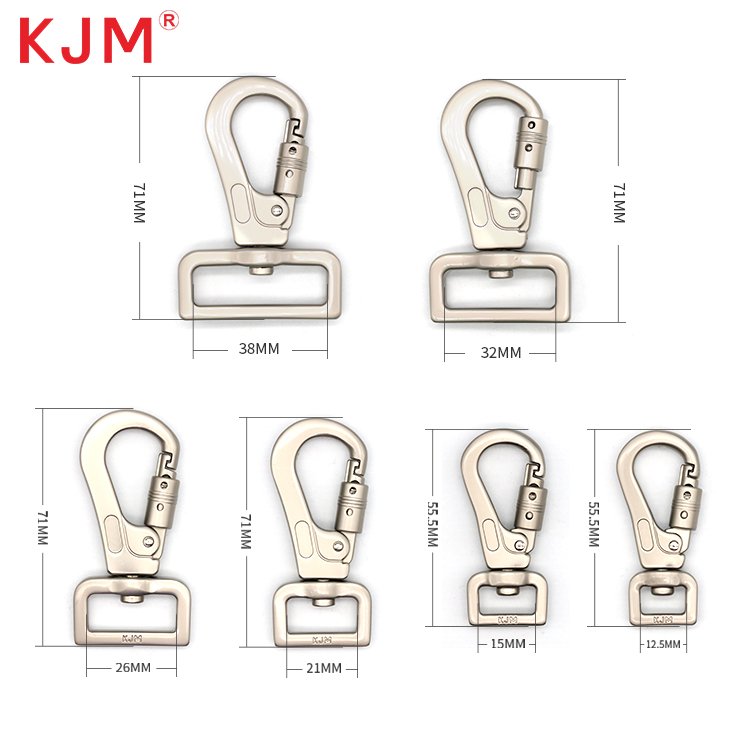 Custom logo lanyard snap hook pet hardware harness zinc alloy dog leash safety belt snap hook key chain
