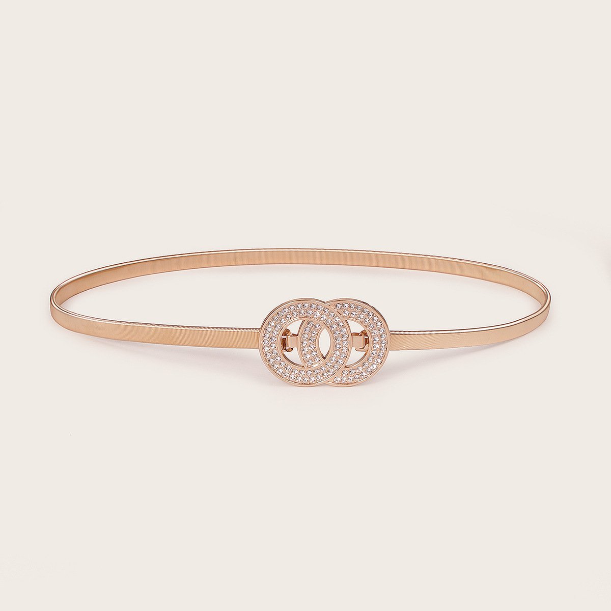 Elastic Designer Wedding Skinny Gold Chain Waist Shape Belt Metal For Elastic Belts Women