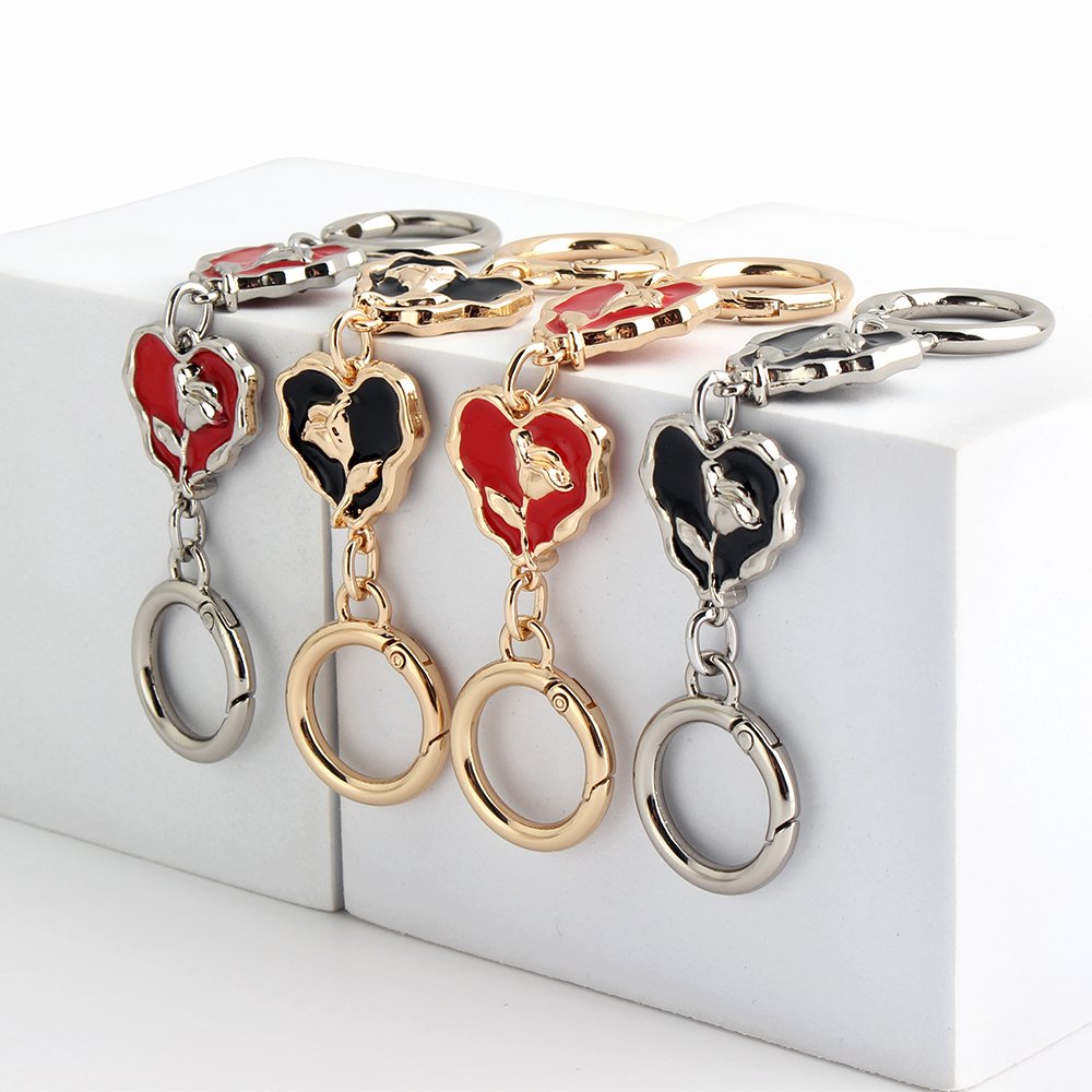 New Fashion Heart Rose Metal Shoulder Strap Chain Extended Bag Chain Accessories DIY Hardware Replacement Chain For Bag
