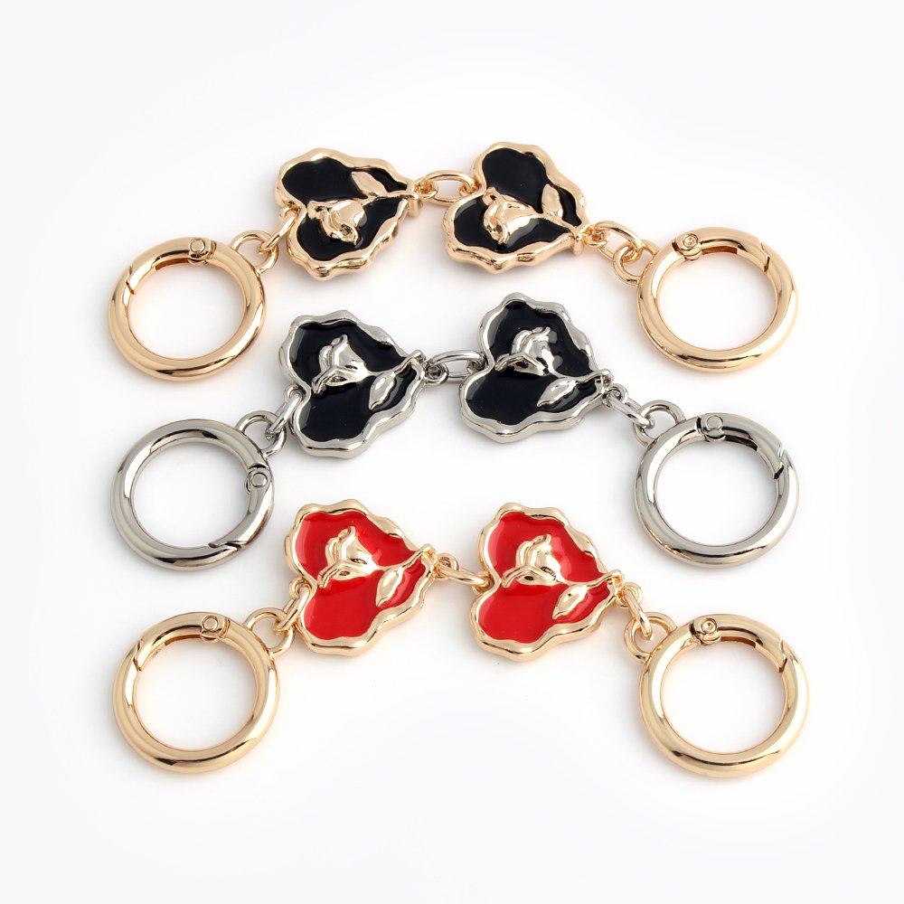 New Fashion Heart Rose Metal Shoulder Strap Chain Extended Bag Chain Accessories DIY Hardware Replacement Chain For Bag