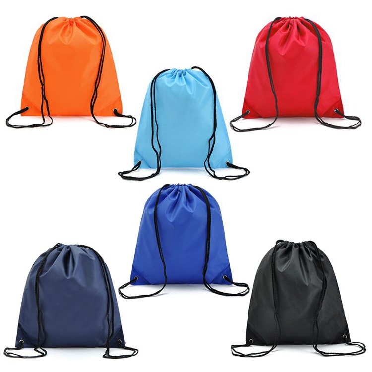 Waterproof and Portable Sports Bag Thickened Belt Riding Backpack Gym Drawstring Shoes Bag Storage Clothes Custom Logo Promotion