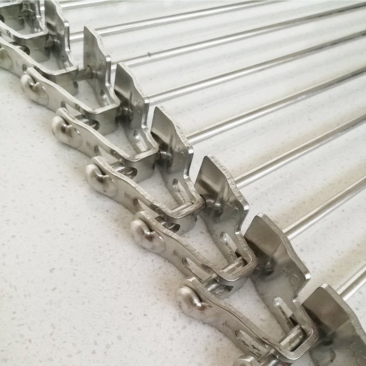 304 316 stainless steel Ladder Conveyor Belt for washing/baking in food industry