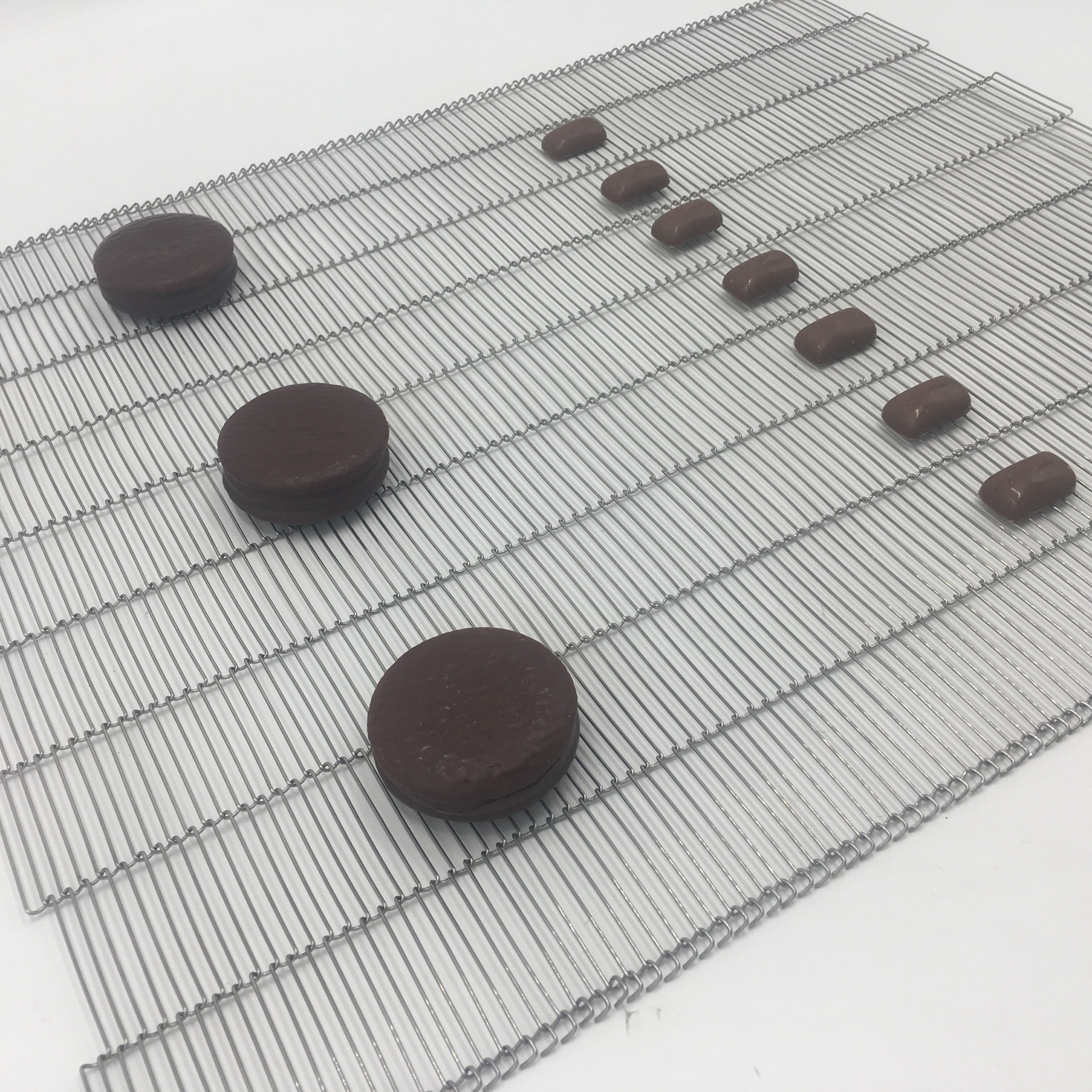 high temperature resistance 304 Stainless steel wire mesh ladder chain conveyor belt