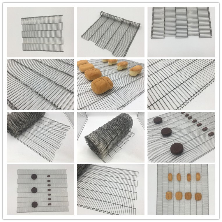 high temperature resistance 304 Stainless steel wire mesh ladder chain conveyor belt
