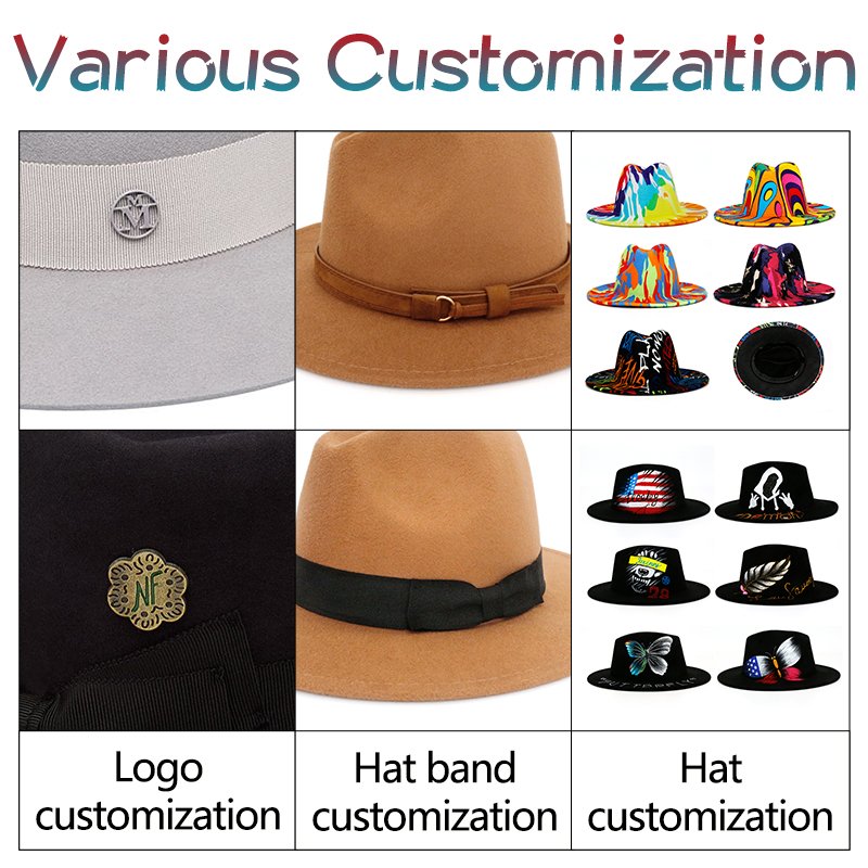 Accessories Hat Chain Faux Pearl Diamond Women Accessory Decorative Jewelry Pearl Felt Jewish Borsalino Fedora Hats With Pearls