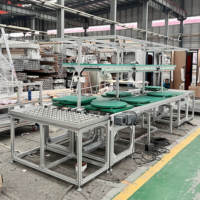 Customized Stainless steel Table Top Chain Conveyor Conveyor Belt System from China Conveyor Manufacturer