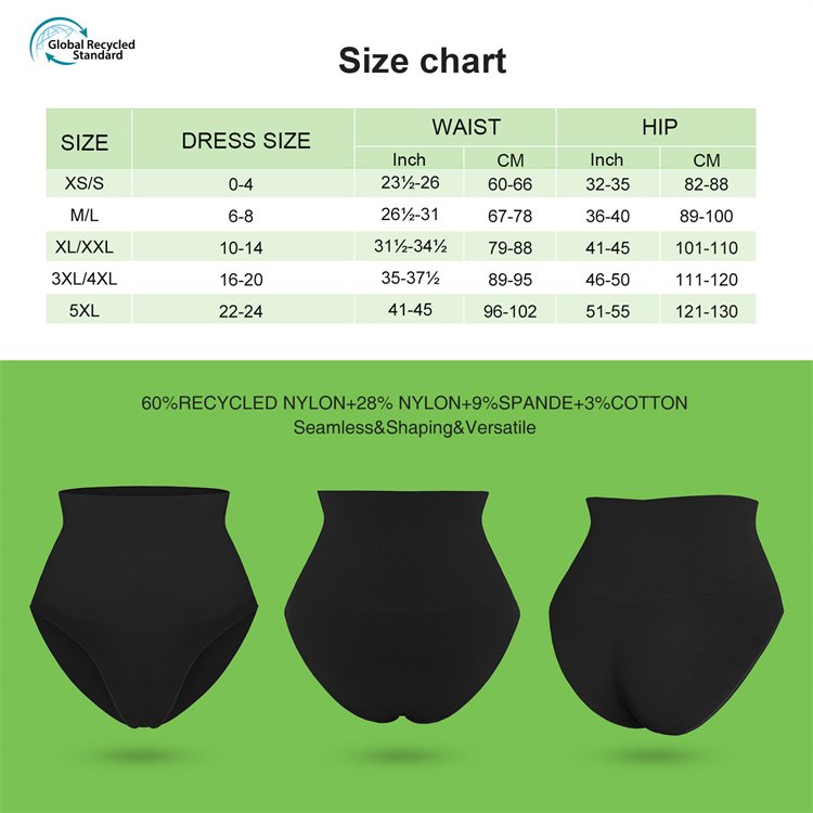 airwear HEXIN new 2023 eco friendly tummy control seamless thong shapewear for women plus size shapers