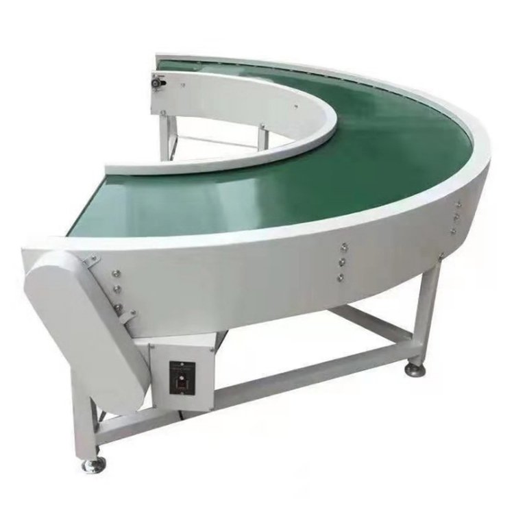 PCBA Line Working Tables Assembly Line Belt Conveyor/ manufacture 45 / 90 /180 Degree Curve Belt Conveyor Factory