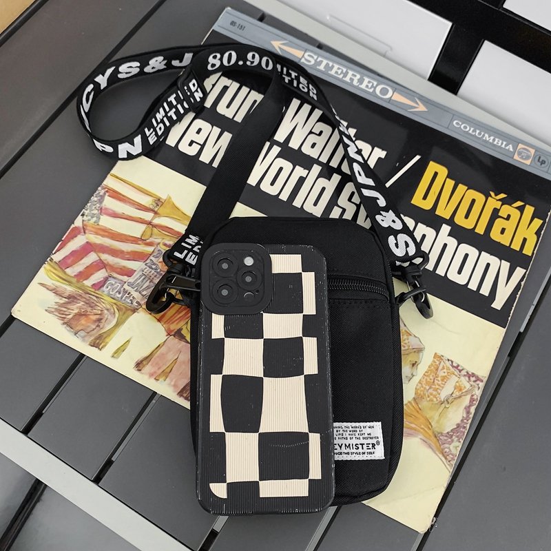 Fashionable Unisex Casual Messenger Bag Multi-Layer Wear Resistant and Waterproof Fabric Cross-Body with Letter Bow Decoration