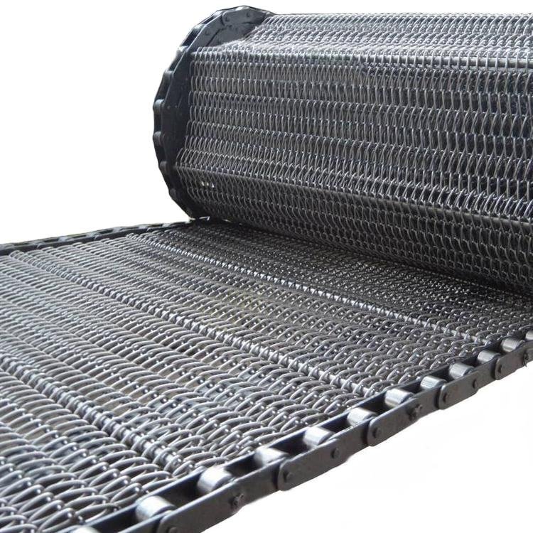 herringbone stainless steel conveyor belt with baffle stainless steel chain conveyor wire mesh belt