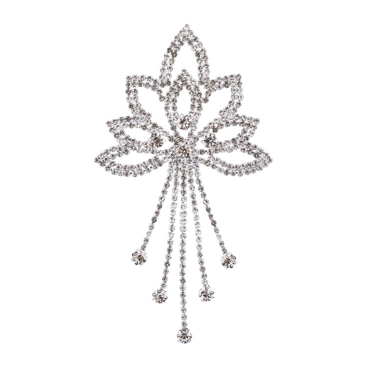 Factory Direct Wholesale Diff Shapes Diamond Rhinestone Applique 5A quality Sliver Base For Decoration Clothes and Shoes