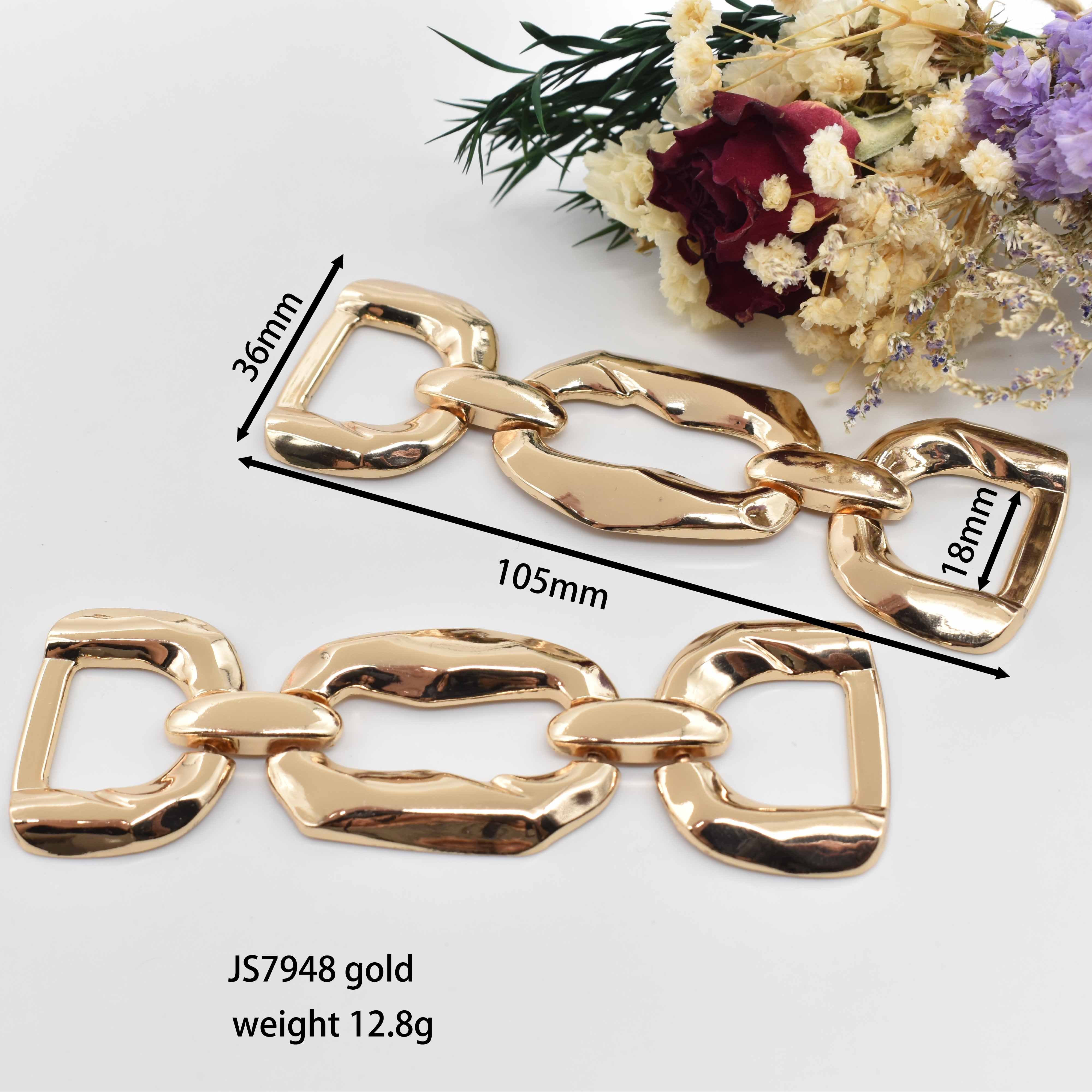 GC-1 Custom Fashion Decorative Metal Accessories Chain zinc alloy Buckle Chains For Clothes/dress/Belt Buckle