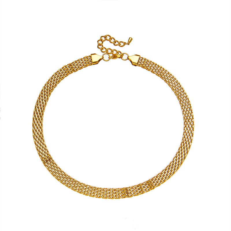 Geometric Watchbelt Stainless Steel Jewelry Hip Hop 8mm Belt Chain Bracelets For Women Men Wearing