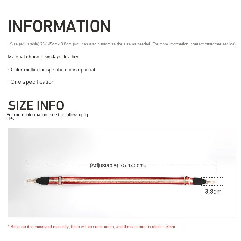 Bag anti-gravity interchangeable straps lady's bag hardware accessories canvas strap woven roll custom jacquard shoulder strap