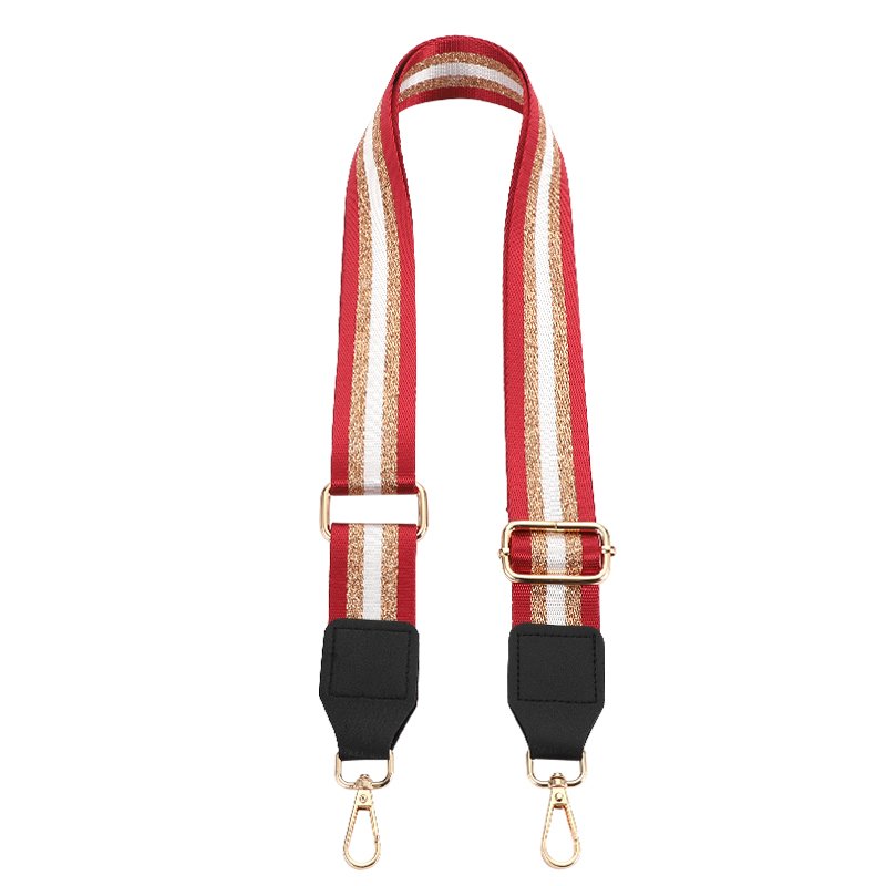 Bag anti-gravity interchangeable straps lady's bag hardware accessories canvas strap woven roll custom jacquard shoulder strap