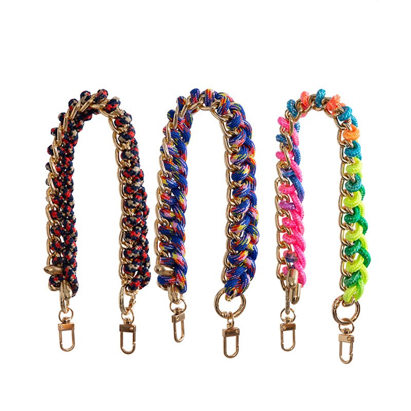 REWIN Trendy 40cm DIY Phone Handbag Purse Chain Twist Braided Rope Bag Handle Woven Rope Bag Strap