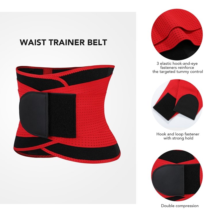 HEXIN Fatctory Price Color Optional Neoprene Waist Tummy Control Fat Burning Corset Waist Trainer Private Label