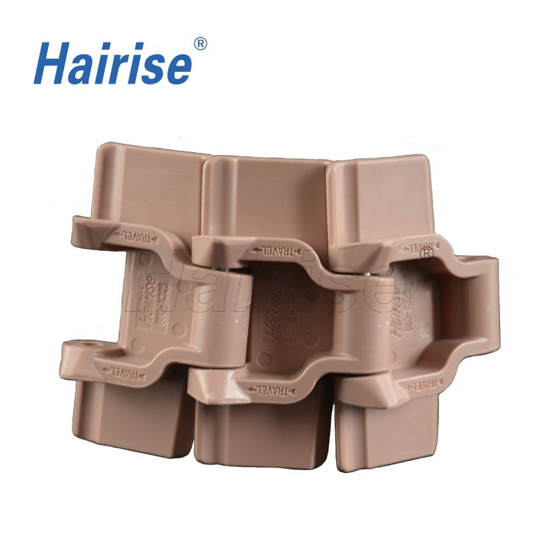 Hairise curve top plastic chains belt transportation chain in good quality