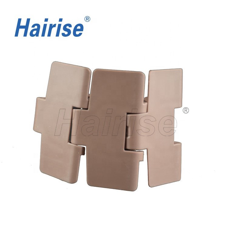 Hairise curve top plastic chains belt transportation chain in good quality