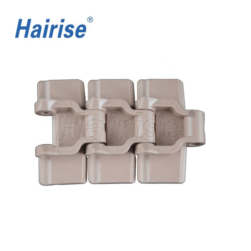 Hairise curve top plastic chains belt transportation chain in good quality