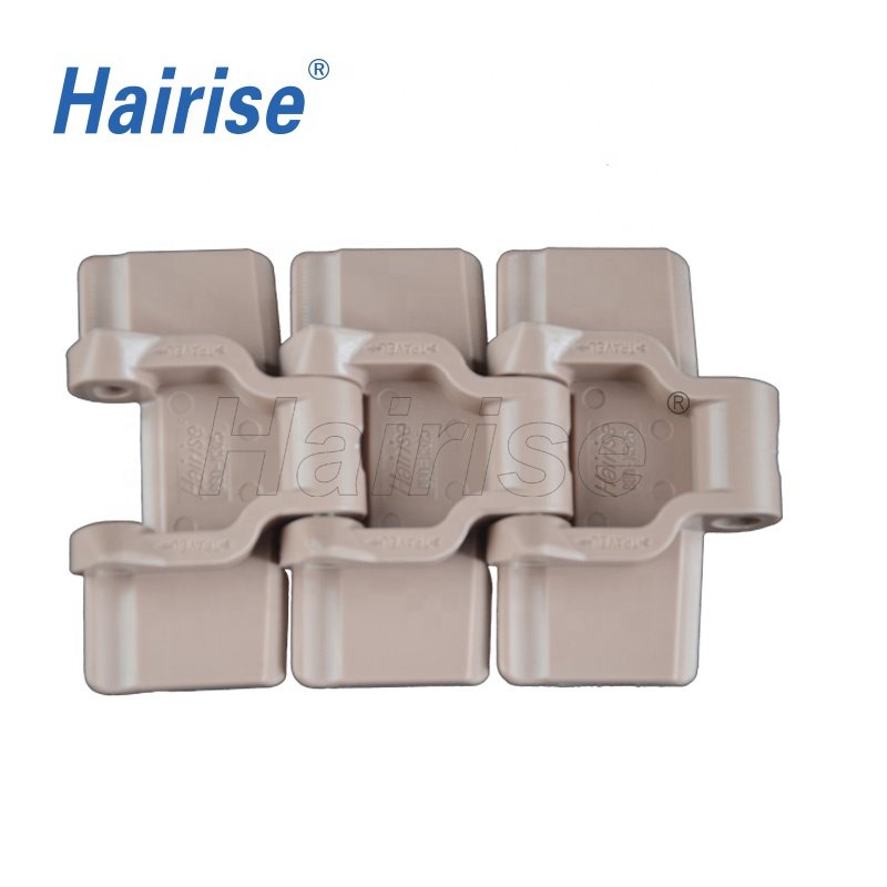 Hairise curve top plastic chains belt transportation chain in good quality