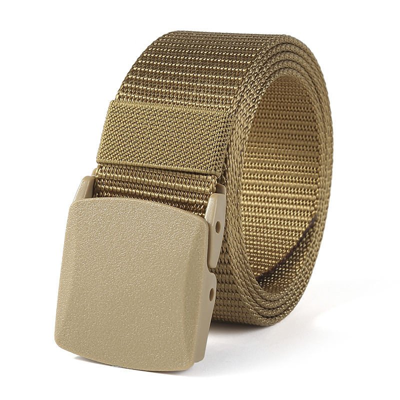 Wholesale Cheap Men's Nylon Fabric belt Plastic Buckle Outdoor Tactical Combat Belt Hunting Hiking Sports belt