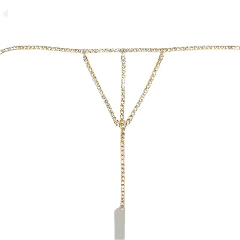 Jiojew Customize Wholesale Waist Diamond Sex chain Thong Body Jewelry Women Sexy Gold Belt For Ladies Body Jewellery
