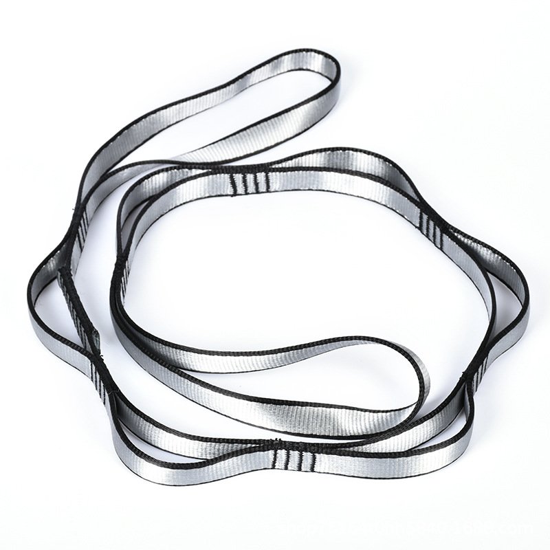 Factory Wholesale Nylon Hanging Rope 30cm-22kN Climbing Belt Straps Yoga Daisy Chain Strips in 60cm 90cm 100cm 120cm 160cm Sizes