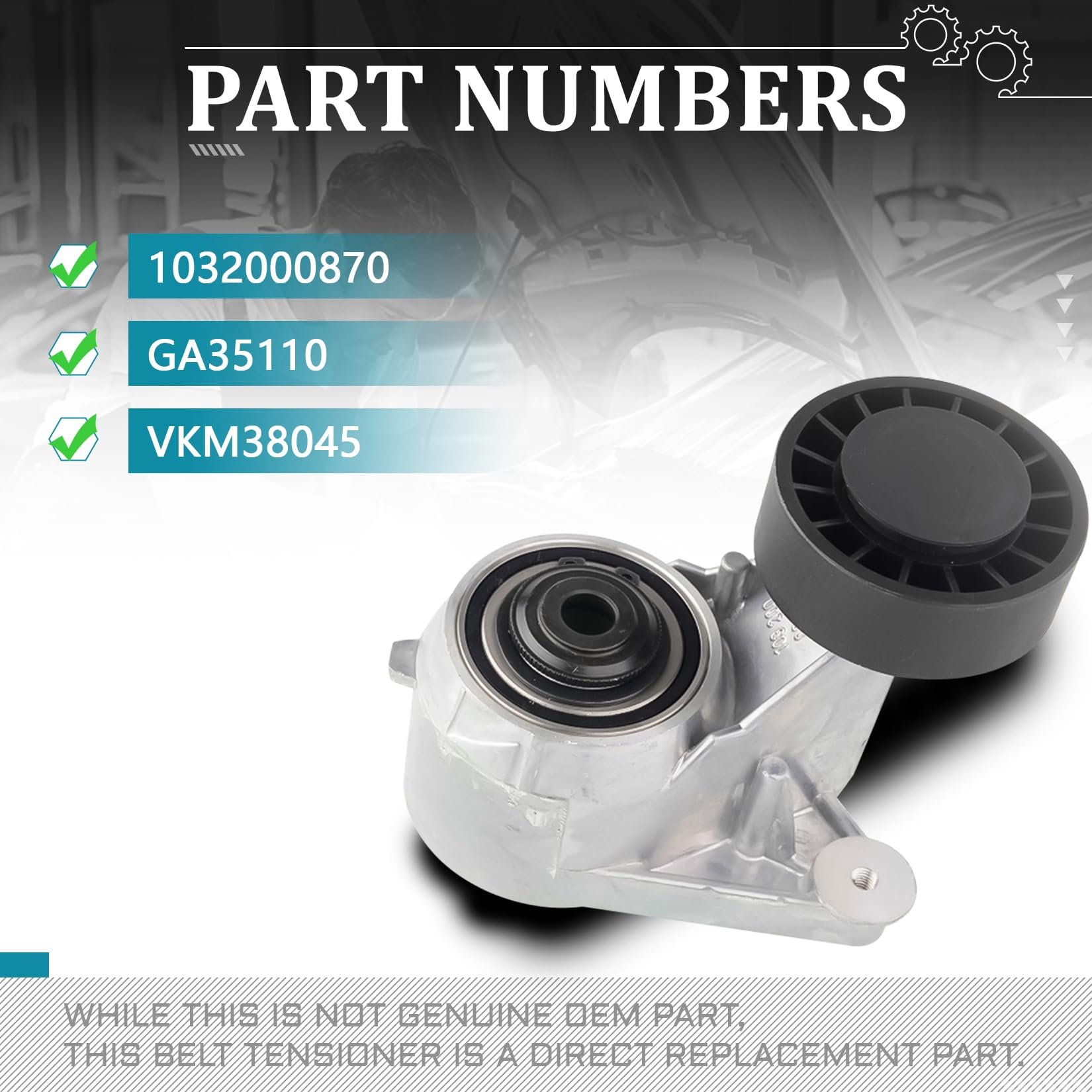 1032000870 Parts Engine Belt Tensioner for mercedes benz W201 W202 C124 W124 A124