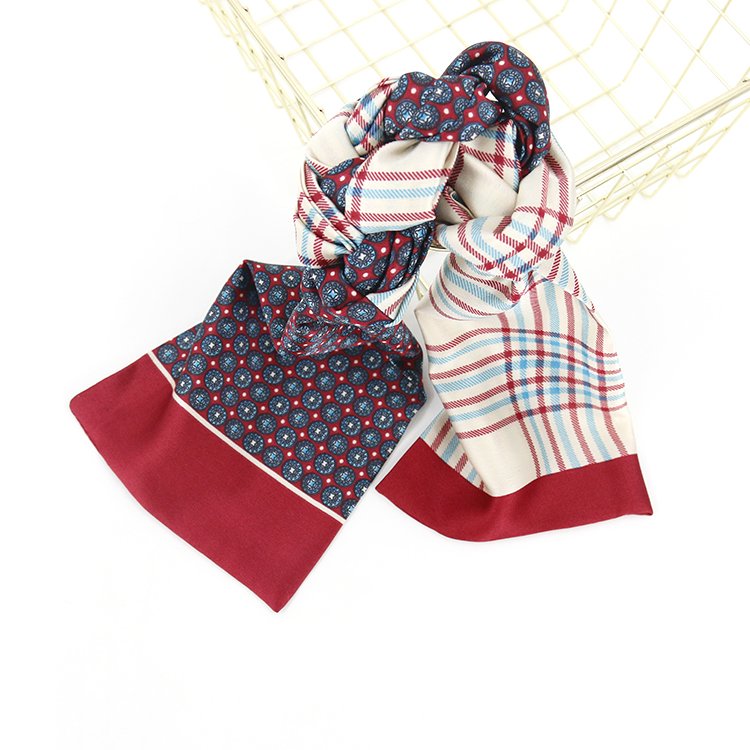 New Scarf For Women Color Chain Printing Skinny Bag Scarf Brand Silk Foulard Women Tie Fashion Belt Head Scarves For Ladies