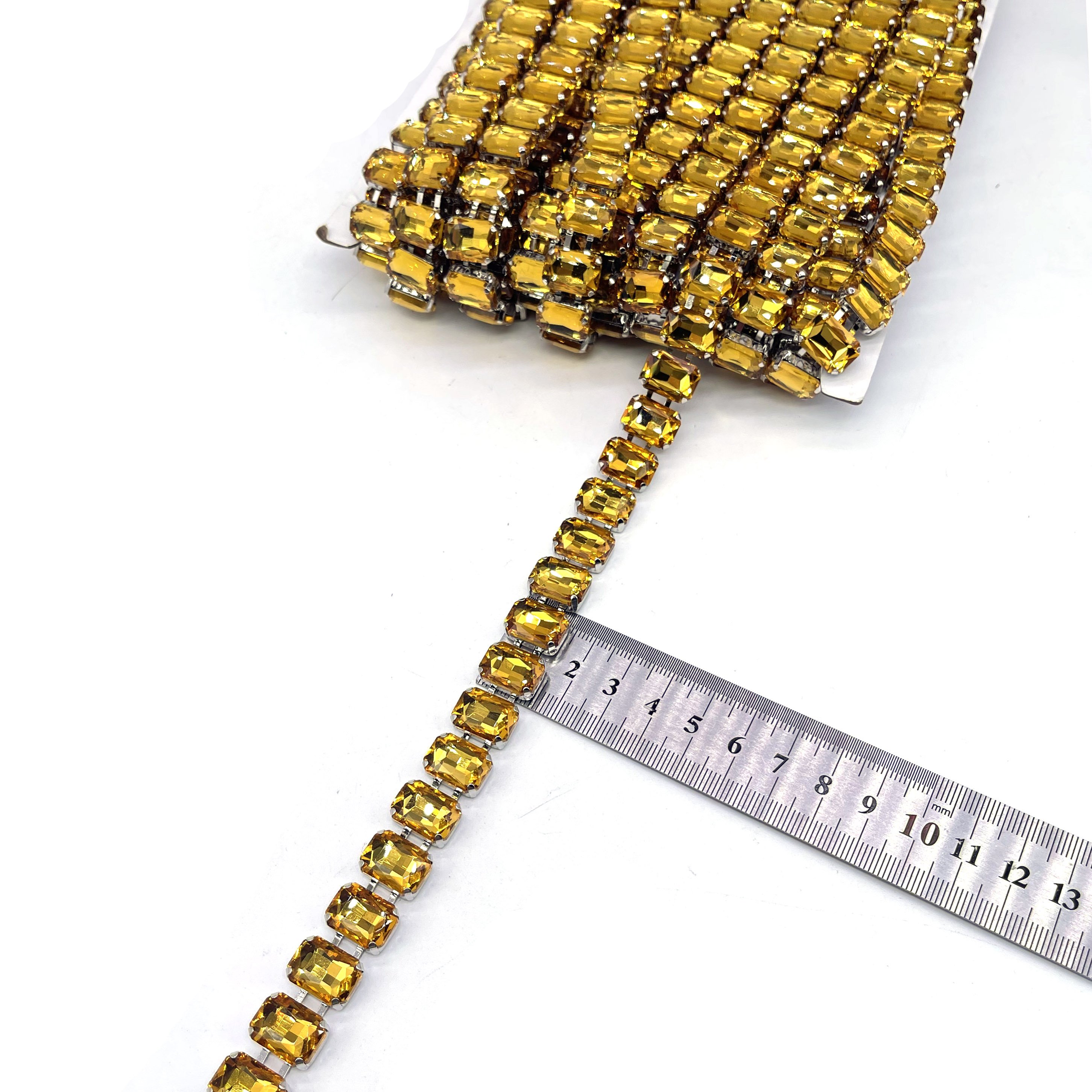Wholesale Sew on Crystal Rhinestone Trim Applique Bridal Sash Wedding Belt with Chain for Women Garments Shoes Bags Accessories