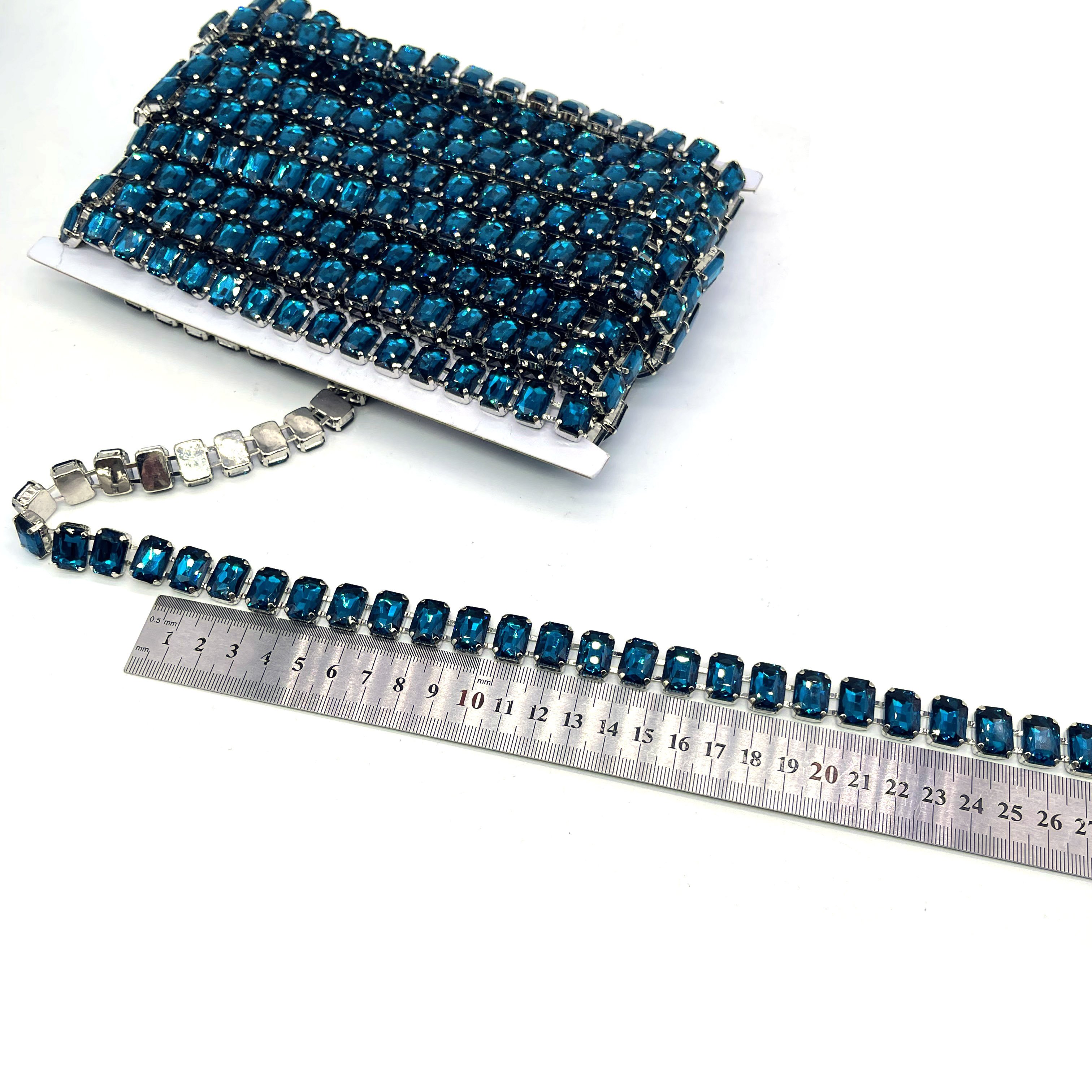 Wholesale Sew on Crystal Rhinestone Trim Applique Bridal Sash Wedding Belt with Chain for Women Garments Shoes Bags Accessories