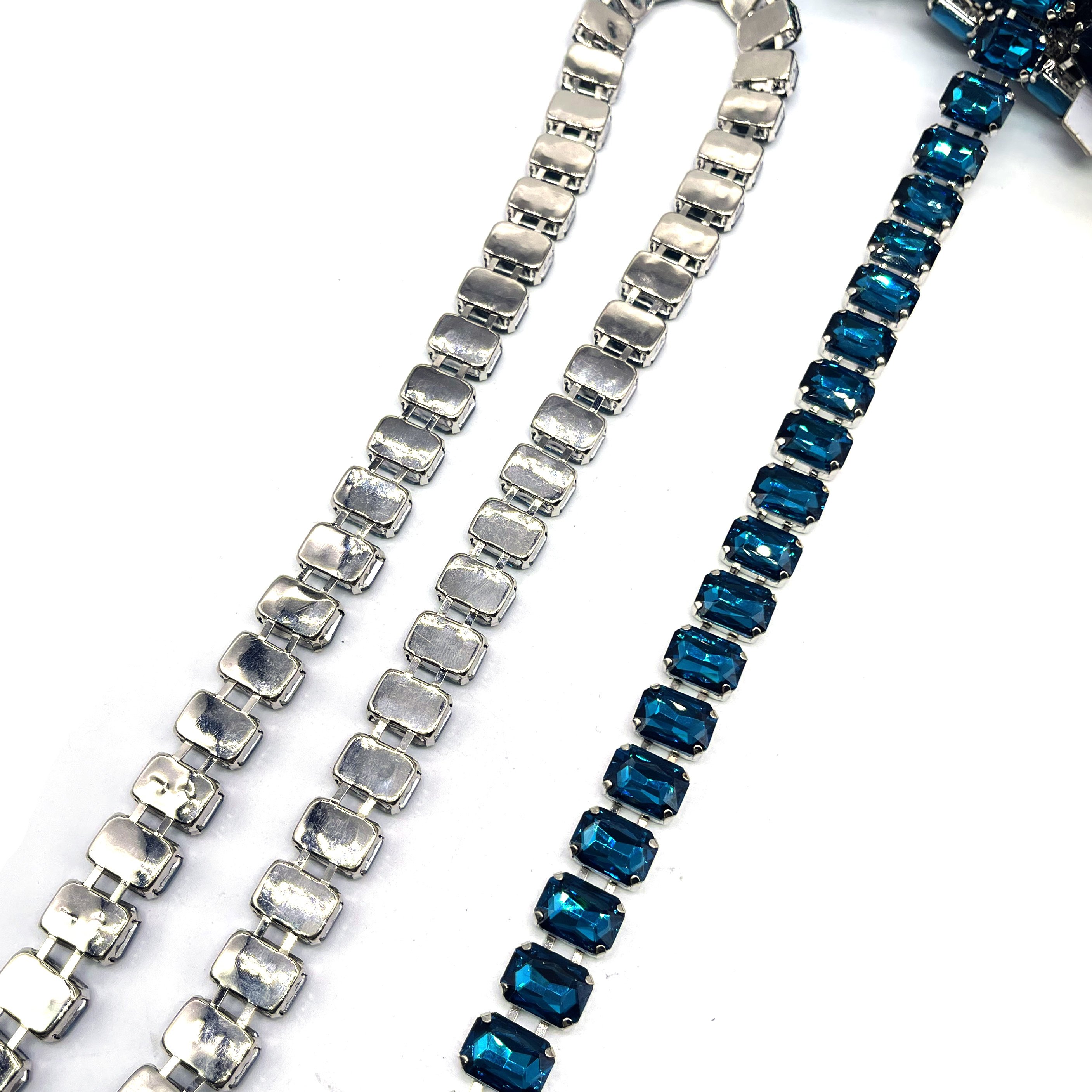 Wholesale Sew on Crystal Rhinestone Trim Applique Bridal Sash Wedding Belt with Chain for Women Garments Shoes Bags Accessories