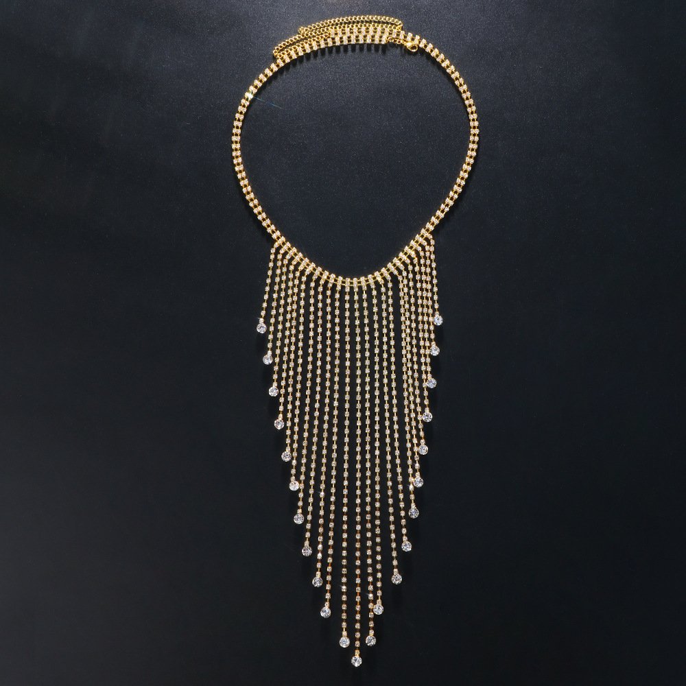 New Arriving Sparking Rhinestone Tassels Waist Chain Sexy Nightclub Party Waist Body Chain Women Fashion Body Chain Jewelry