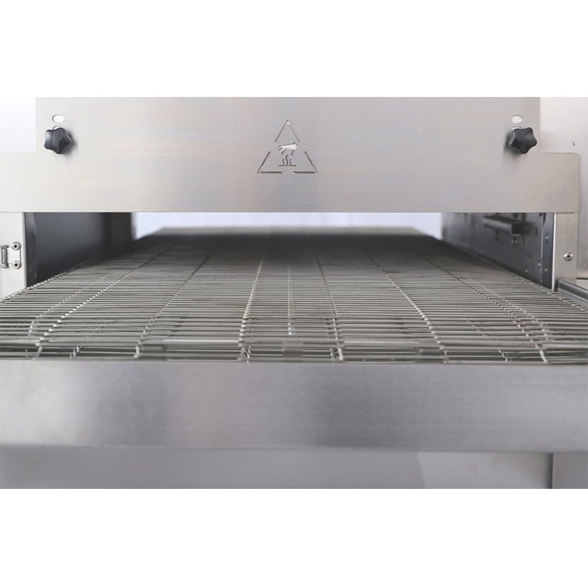 Commercial restaurant use 20 inch LPG natural gas transportable chain belt oven conveyor pizza oven
